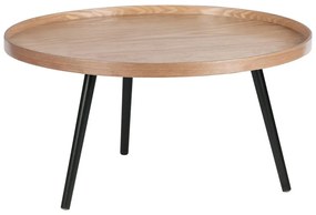 Tavolino beige e nero , ø 78 cm Mesa - WOOOD