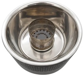 Griglia a carbone da tavolo 4xAA/USB nera