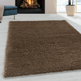 Tappeto marrone scuro 80x150 cm Fluffy - Ayyildiz Carpets