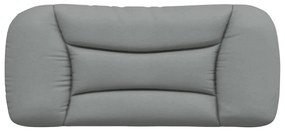 Cuscino testiera grigio chiaro 80 cm in tessuto