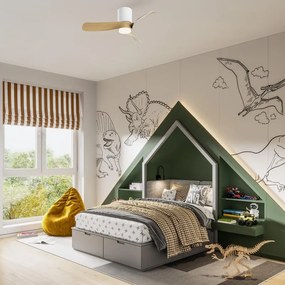 Ventilatore da soffitto Nemo effetto rovere, D. 72 cm MANTRA