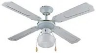 ventilatore tipo legno bianco da soffitto 1 luce - ? 107 cm fer424370