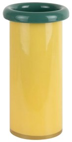 Vaso giallo in vetro (altezza totale 23,5 cm) Plegado – PT LIVING