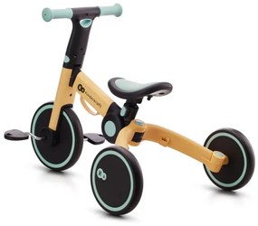 KINDERKRAFT - Bicicletta a spinta per bambini 3in1 4TRIKE giallo/menta