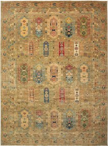 Samarkand Tappeto orientale 280x370 Verde (Pakistan) Annodato A Mano