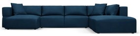 Angolo blu Divano a U, angolo destro Esther - Milo Casa