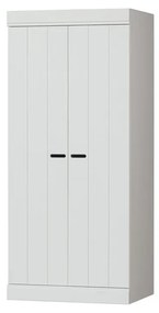 Armadio in pino bianco 77x175 cm Connect - WOOOD