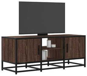 Mobile Tv Rovere Marrone 100x35x41 Cm Legno Multistrato Metallo /