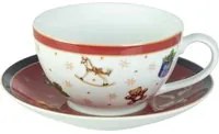 Tazza colazione natalizia in porcellana, 450 ml