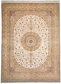 Ghom Tappeto orientale 360 x 280 Beige (Cina) Annodato A Mano