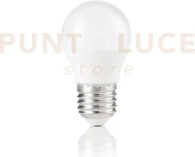 Lampadina attacco e27 in plastica bianca sfera 6 w 580 lm 4000 k ø ...