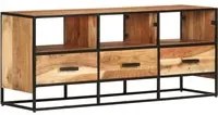 Mobile Porta TV 110x30x45 cm in Legno Massello di Acacia cod mxl 26524