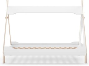 Letto per bambini in legno di pino bianco 90x190 cm Nora - Marckeric