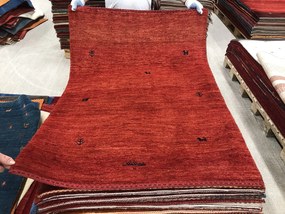 Gashguli Tappeto 140x100 Rosso (Iran) Annodato A Mano