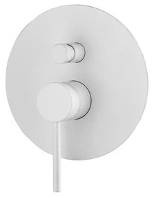 Rubinetto per doccia getto aerato ad incasso monocomando Circle two bianco opaco GATTONI RUBINETTERIA