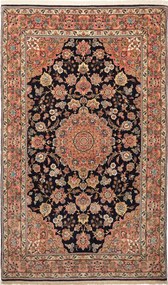 Isfahan Tappeto persiano 230 x 140 Blu (Iran) Annodato A Mano