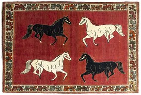 Gabbeh Tappeto persiano 200x140 Rosso (Iran) Annodato A Mano