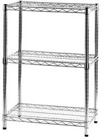 Archimede scaffale metallico scaffale 3 ripiani cm 36 x 61 x h. 90 cucina bagno garage cabina armadio