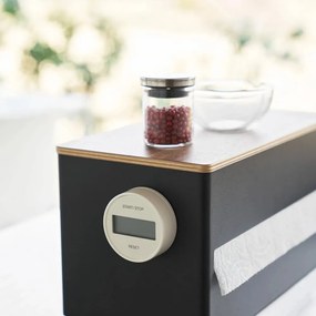 Portarotolo da cucina verticale nero in metallo Rin – YAMAZAKI