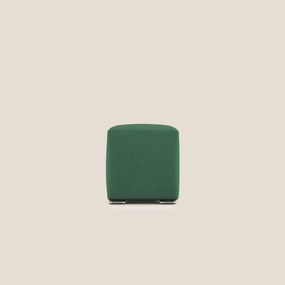Cube pouf in tessuto morbido impermeabile T02 verde