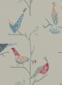 Vogel Tapete Passaro von Scion - Rose/ Steel
