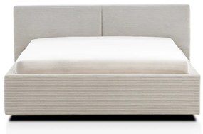 Letto matrimoniale imbottito beige rete non inclusa 140x200 cm Cube – Meise Möbel