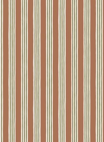 Josephine Munsey Carta da parati Kemble Stripe - Trixie/ Sunday Clay/ Quartz
