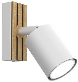 Faretto da parete TERRA 1xGU10/8W/230V bianco/quercia