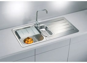 ALVEUS 1082440 - Lavello della cucina LINE 98x50 cm opaco acciaio/raso