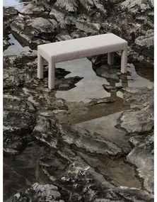 Panca beige in tessuto bouclé Sitta - Blomus