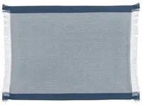 Tovaglietta cotone 35x45 cm tinto filo blu