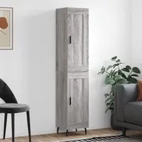 Credenza Grigio Sonoma 34,5x34x180 cm in Legno Multistrato 3200471