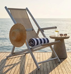 sdraio mare prendisole pieghevole in alluminio e textilene cm 98 x 67,5 x 106 h