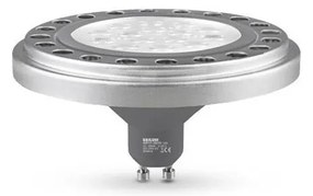 Lampadina LED AR111 GU10/12W/230V 3000K argento 30°