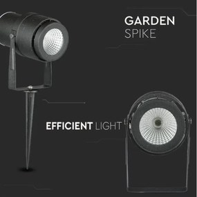 Lampada da esterno LED LED/12W/230V 3000K nero IP65