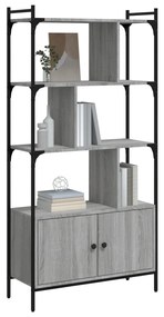 Libreria ante grigio sonoma 76,5x30x154,5 cm legno multistrato