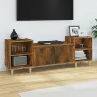 Mobile TV Rovere Fumo 160x35x55 cm in Legno Multistrato cod mxl 26397