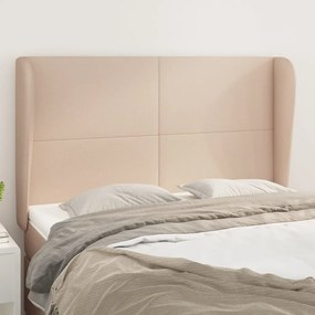 Testiera Ad Orecchio Cappuccino 147x23x118/128 Cm İn Similpelle /