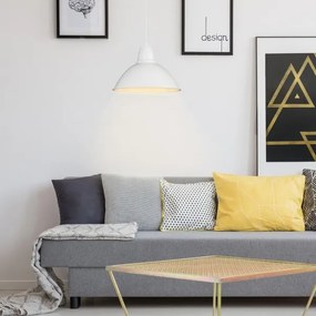 Rabalux 72014 - Lampadario a cavo WILBOUR 1xE27/60W/230V bianco