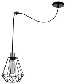Lampadario a sospensione con filo PRIMO 1xE27/60W/230V ragno
