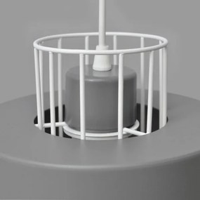 Lampadario a sospensione con filo VOLTA 2xE27/15W/230V grigio