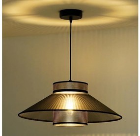 Duolla - Lampadario a sospensione con filo RIO SHINY 1xE27/15W/230V diametro 45 cm nero/rame