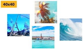 Set di quadri – Paesaggio marino