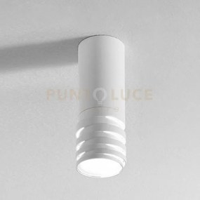 Emily p - faretto bianco 1 luce attacco gu10 metallo e acrilico lam...