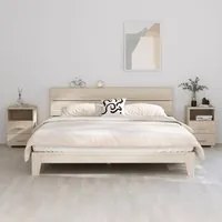 Comodini 2 pz Miele 40x35x62 cm in Legno Massello di Pino cod mxl 30916