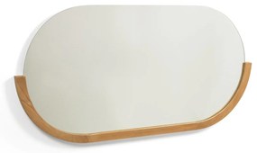 Kave Home - Specchio Rokia in legno massello di teak 90 x 55 cm