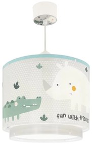 Dalber 60622 - Lampadario per bambini RHICO AND CROCO 1xE27/15W/230V