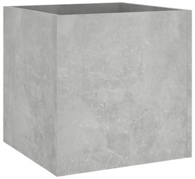 Fioriera Grigio Cemento 40x40x40 cm in Legno Multistrato