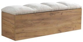 Panca in grigio chiaro e colore naturale Kumo - Bobochic Paris