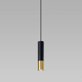 Sollux SL.0952 - Lampadario su filo LOOPEZ 1xGU10/40W/230V nero/oro